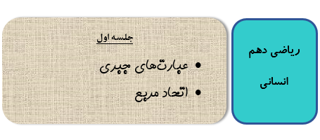جلسه اول دهم انسانی