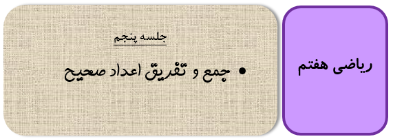 تفریق اعداد صحیح