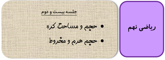 حجم مخروط
