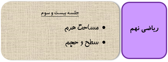 مساحت هرم ریاضی نهم